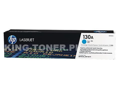 Oryginalny toner HP 130A (CF351A) cyan, niebieski - photo